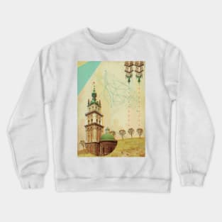 Collage Tower Crewneck Sweatshirt